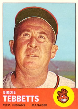 1963 Topps Baseball Cards      048      Birdie Tebbetts MG